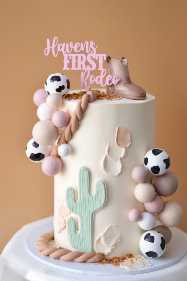 RODEO Cake Topper