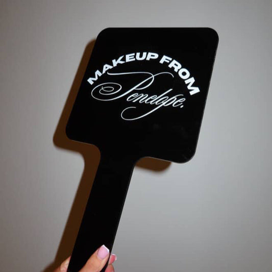 Acrylic Handheld Mirror w Logo