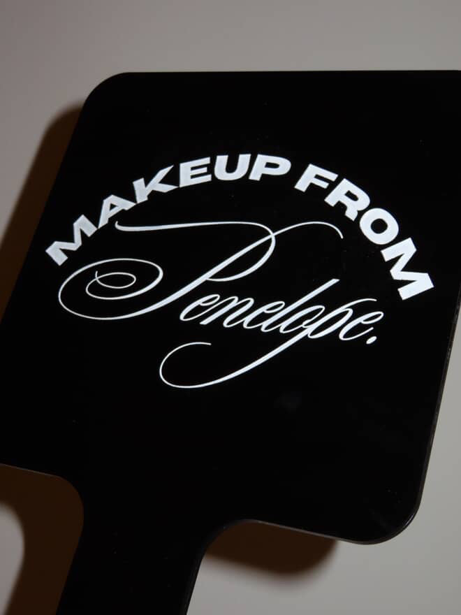 Acrylic Handheld Mirror w Logo