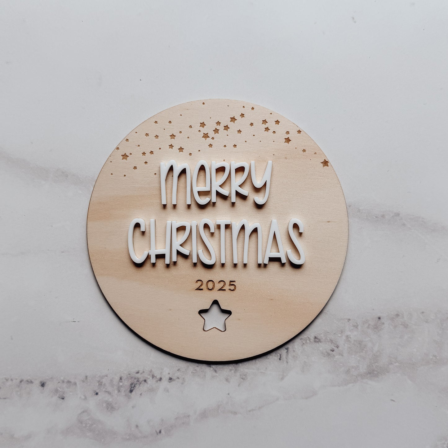 Merry Christmas 2025 Plaque