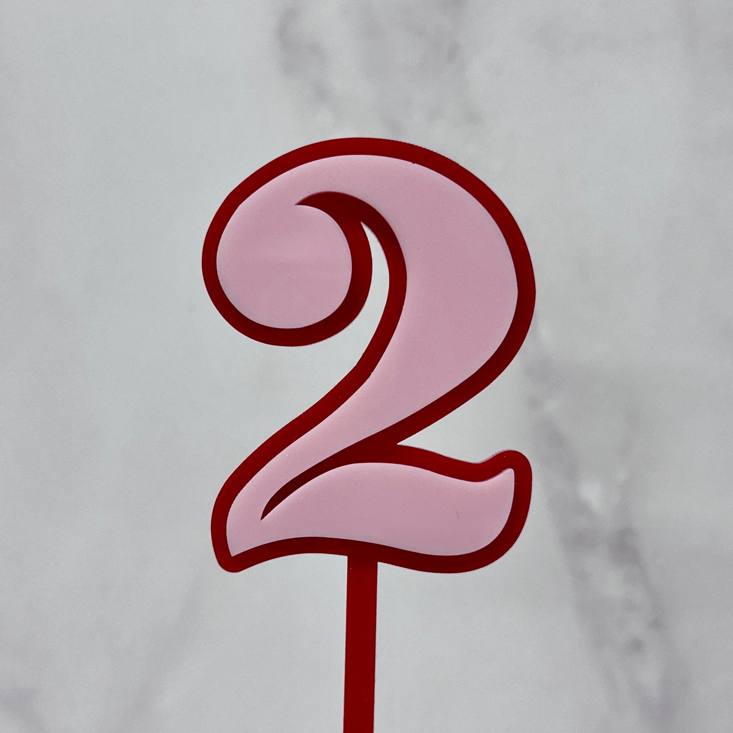 3D Number Cake Topper