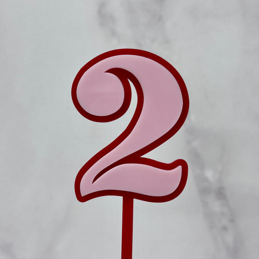3D Number Cake Topper
