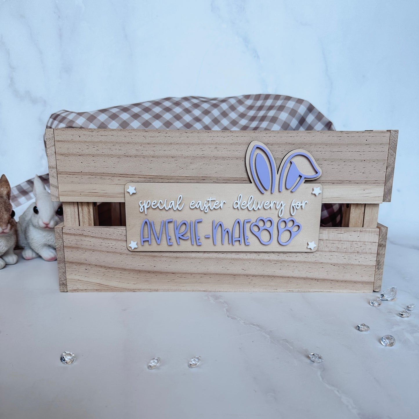 Easter Wooden Crate