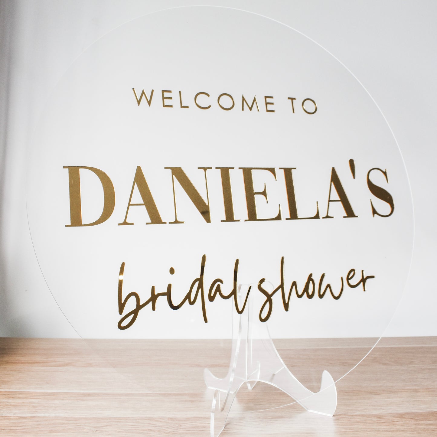 Custom Acrylic Welcome Sign