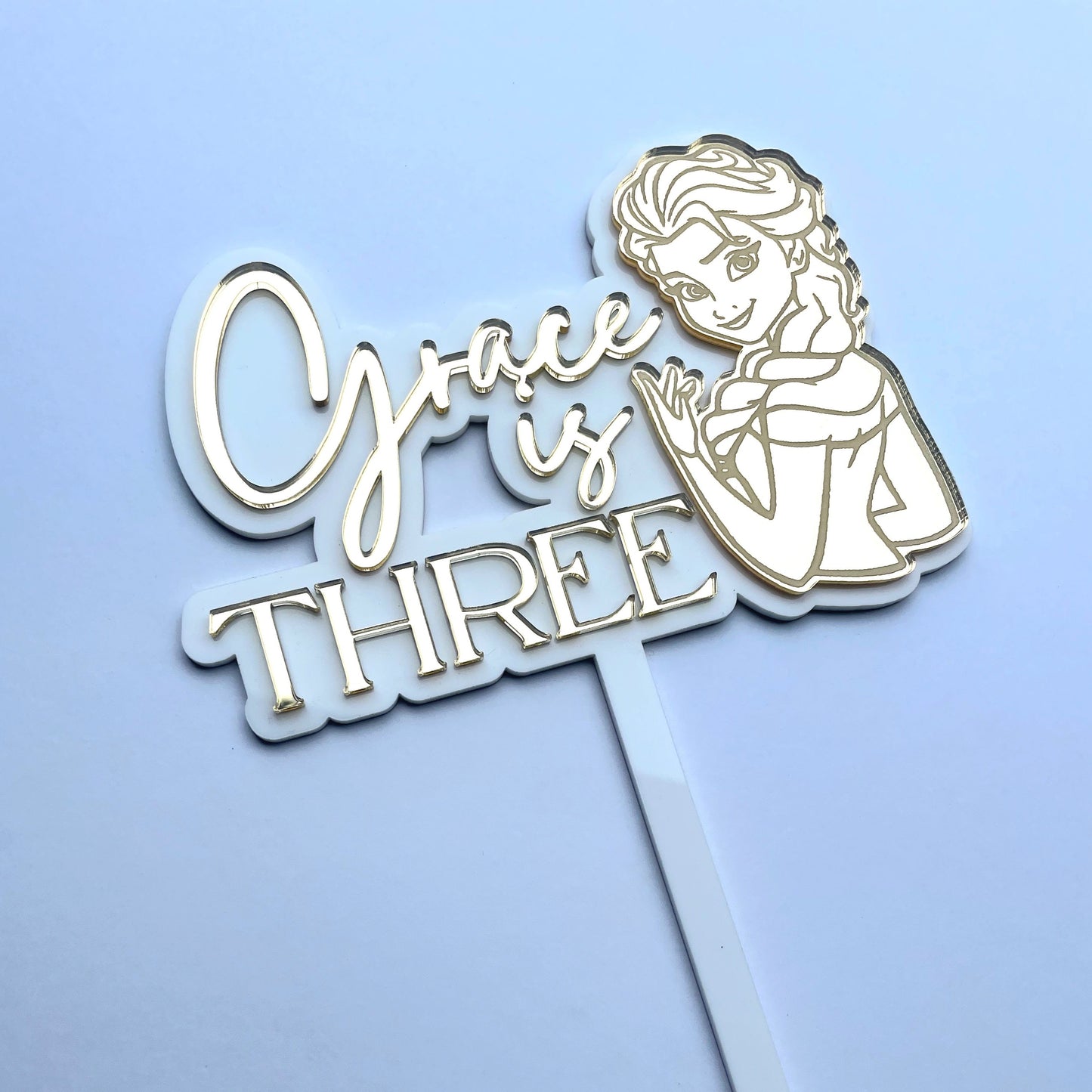 3D Frozen Cake Topper