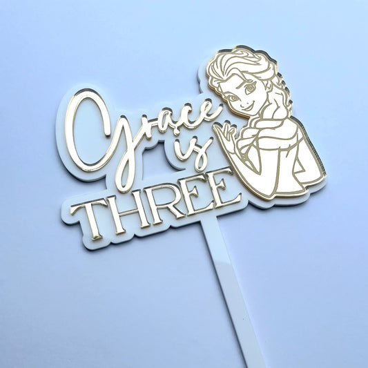 3D Frozen Cake Topper