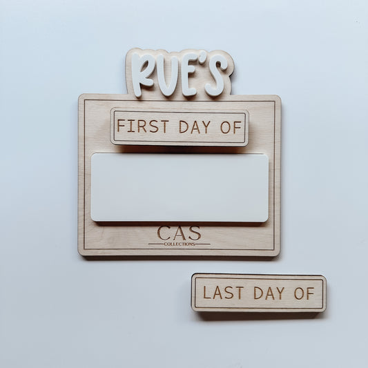Mini First Day Board