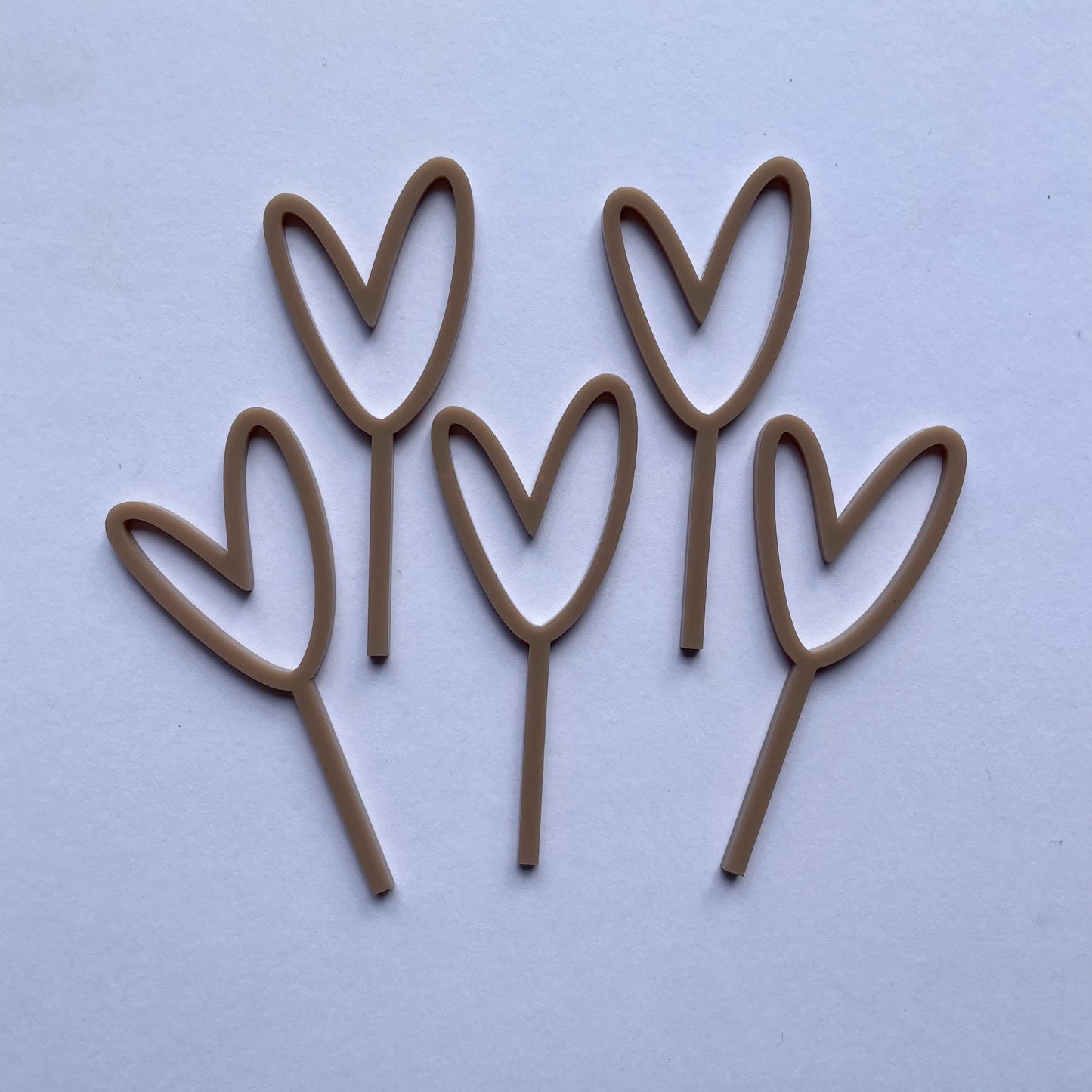 Heart Cupcake Toppers