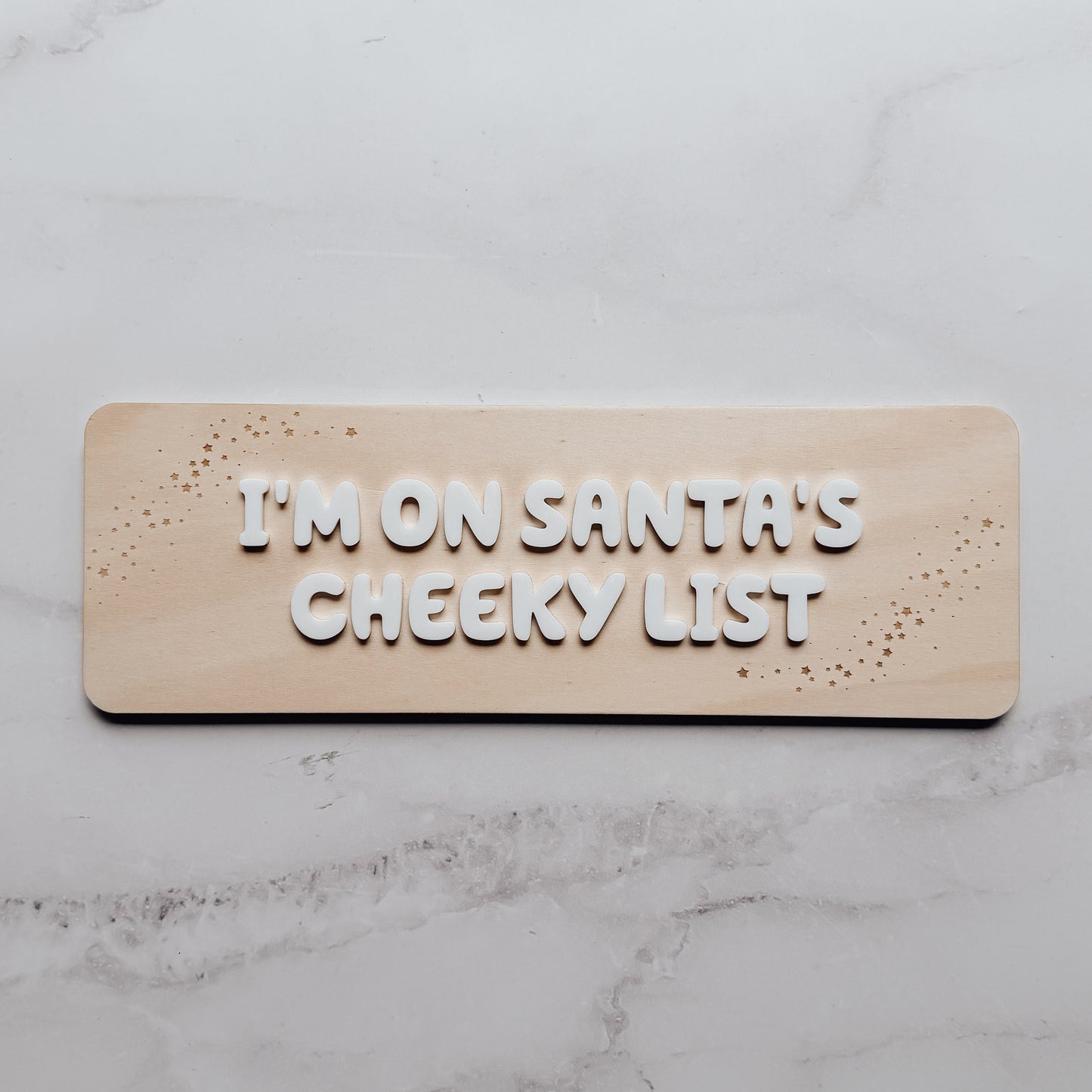 Reservable Santa's List Plaque