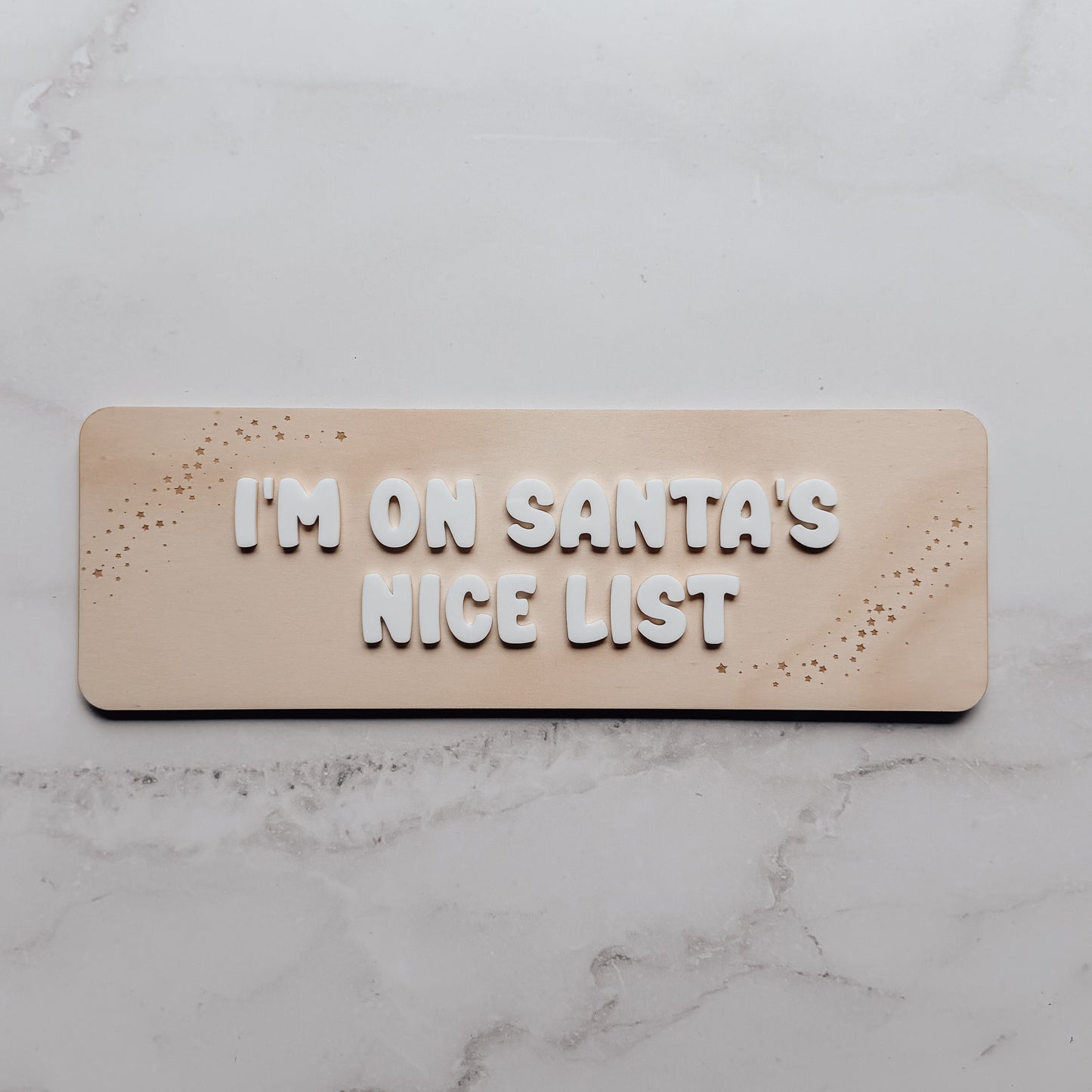 Reservable Santa's List Plaque