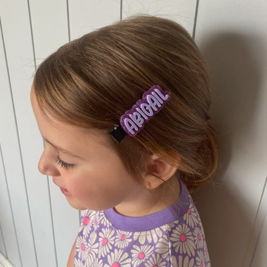 Personalised Hair Clip