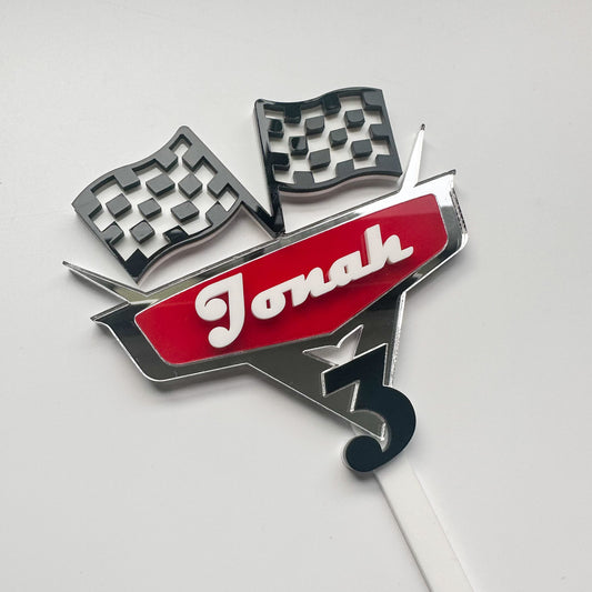 Cars theme Cake Topper