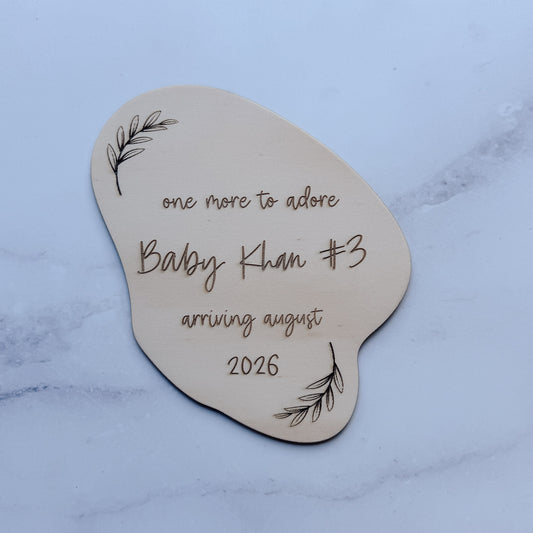 Pebble Announcement Plaque