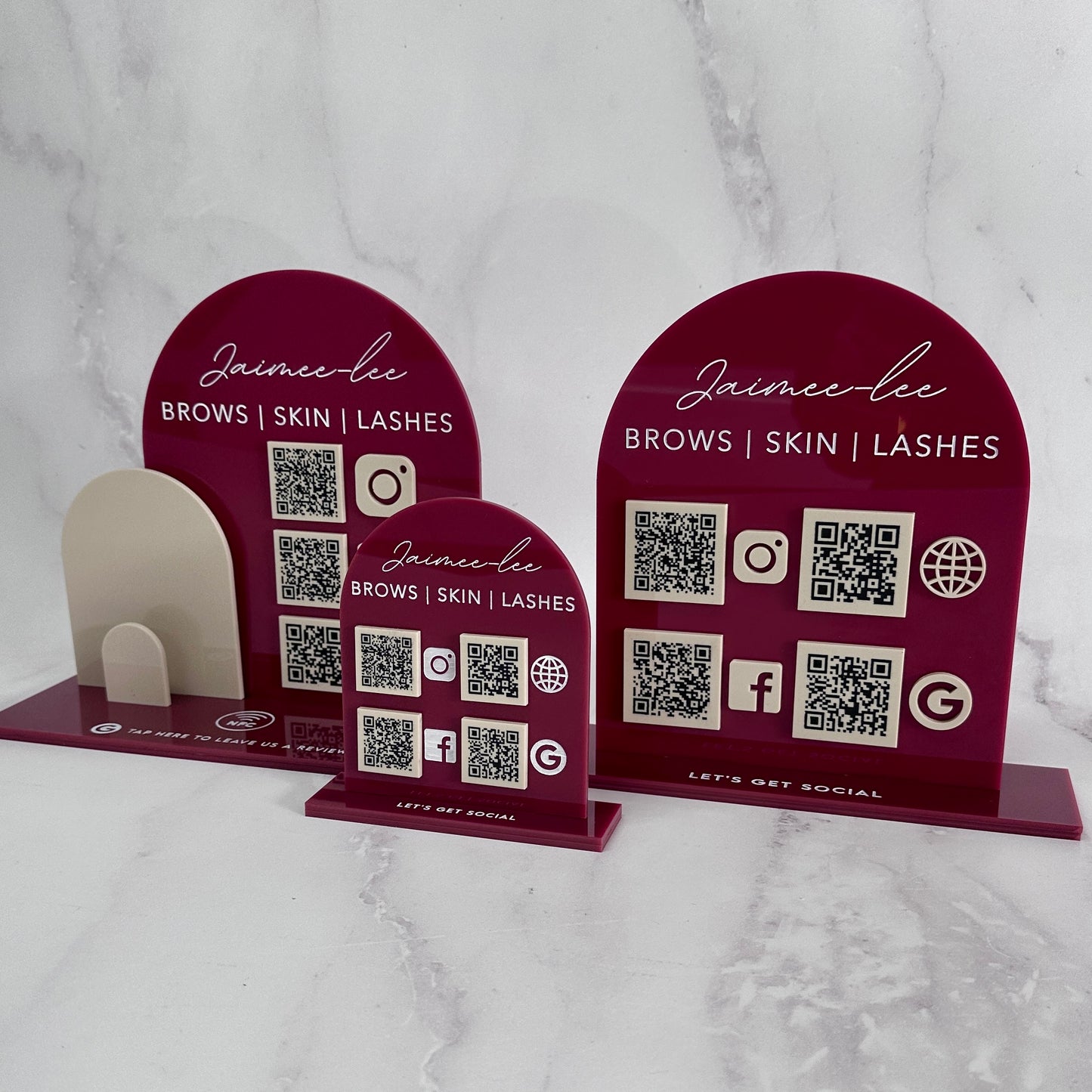 Social Signage + QR + NFC