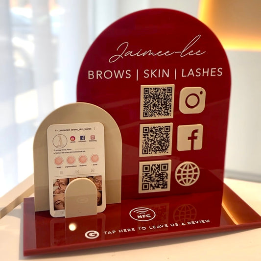 Social Signage + QR + NFC