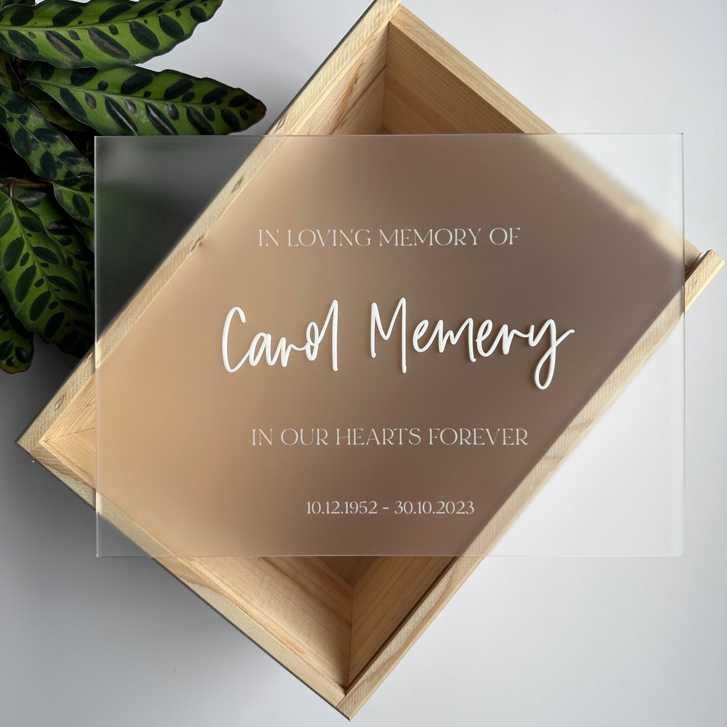 Memorial Keepsake Box