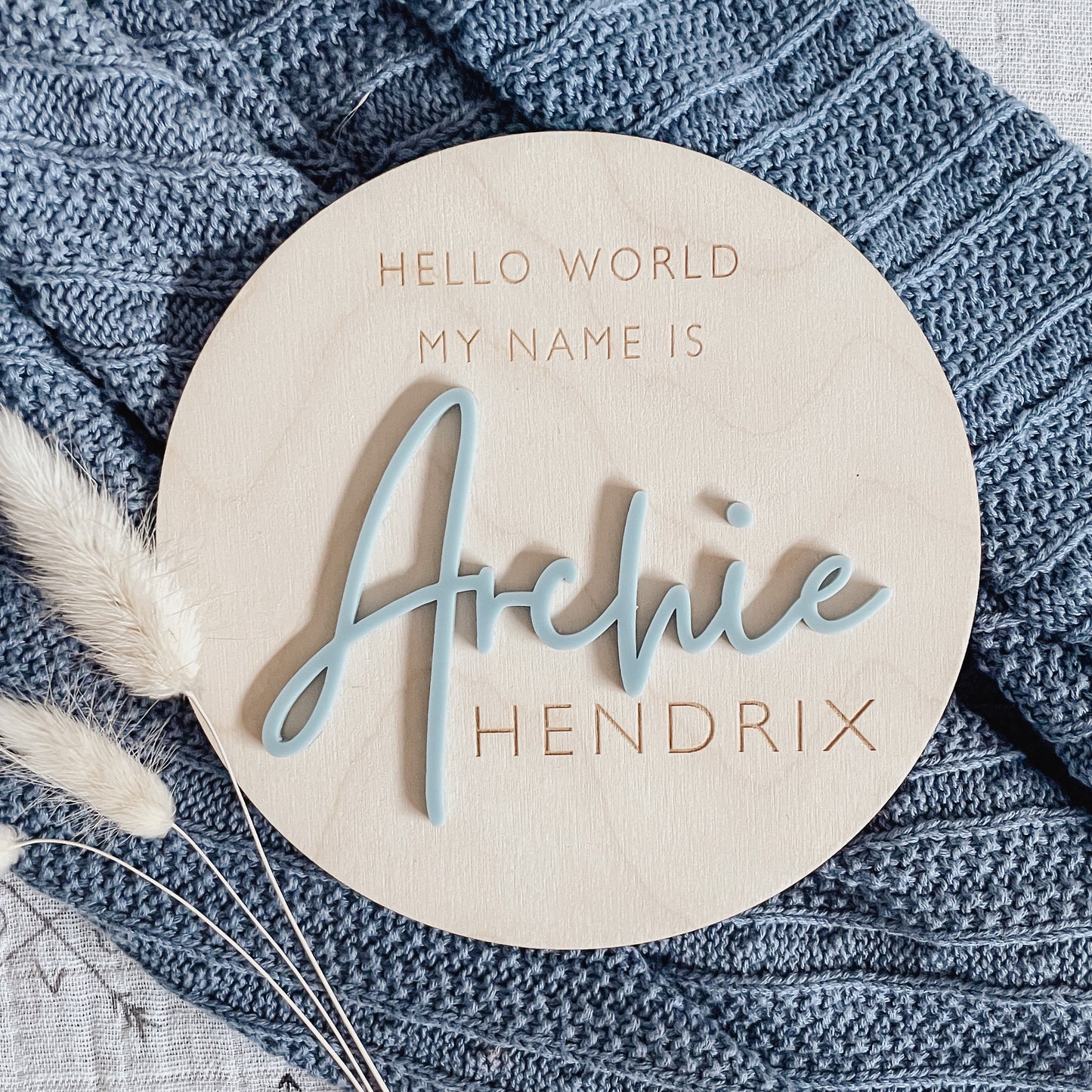 Hello World Name Disc