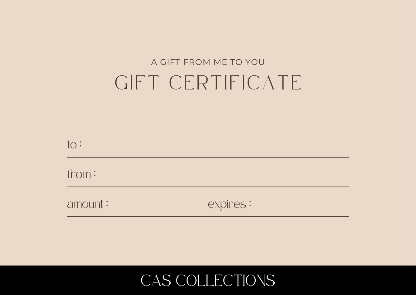 CAS Collections Gift Card