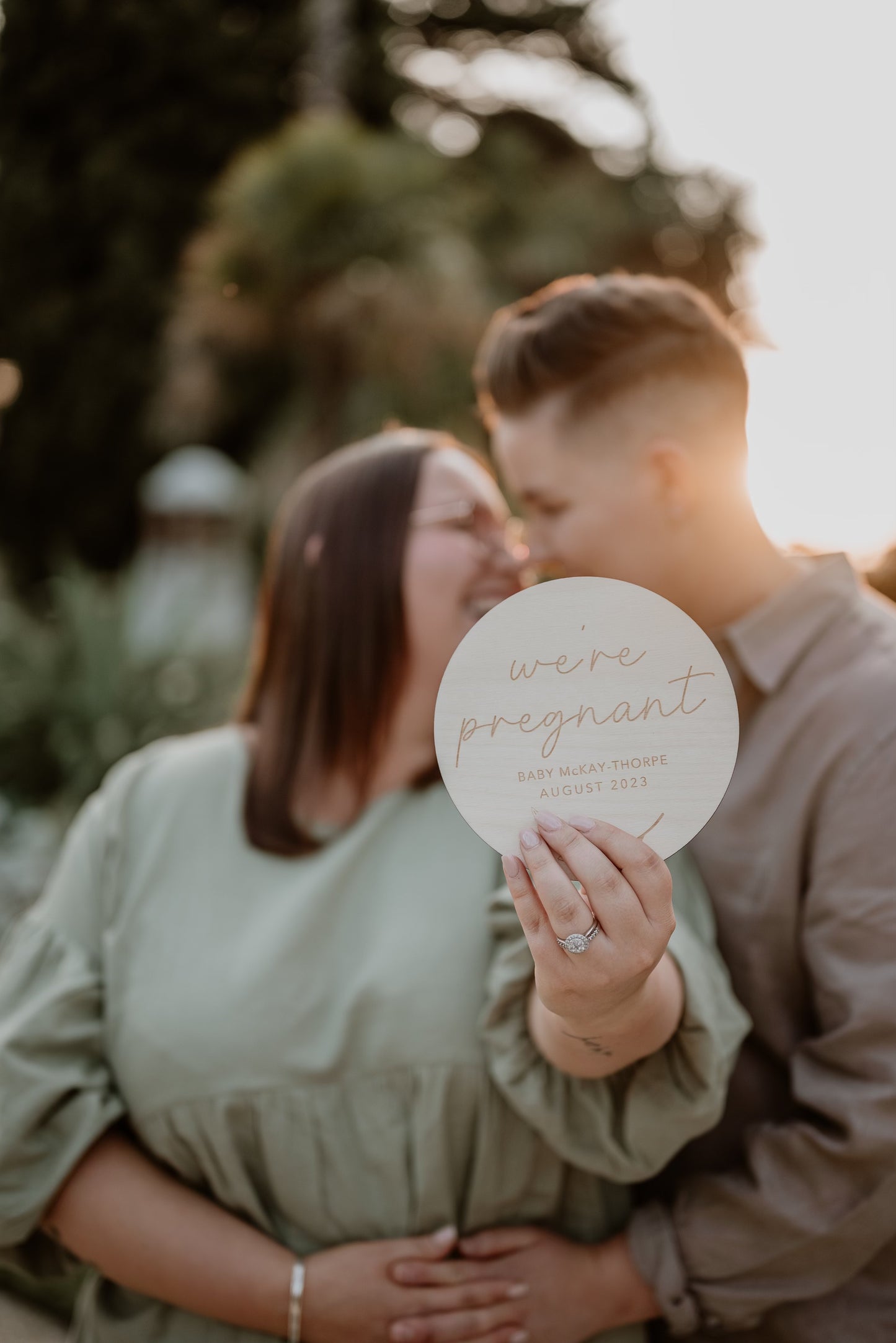 Pregnancy Announcement Plaque