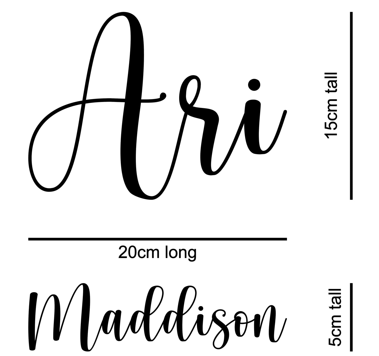 Layered Outline Acrylic Name Plaque