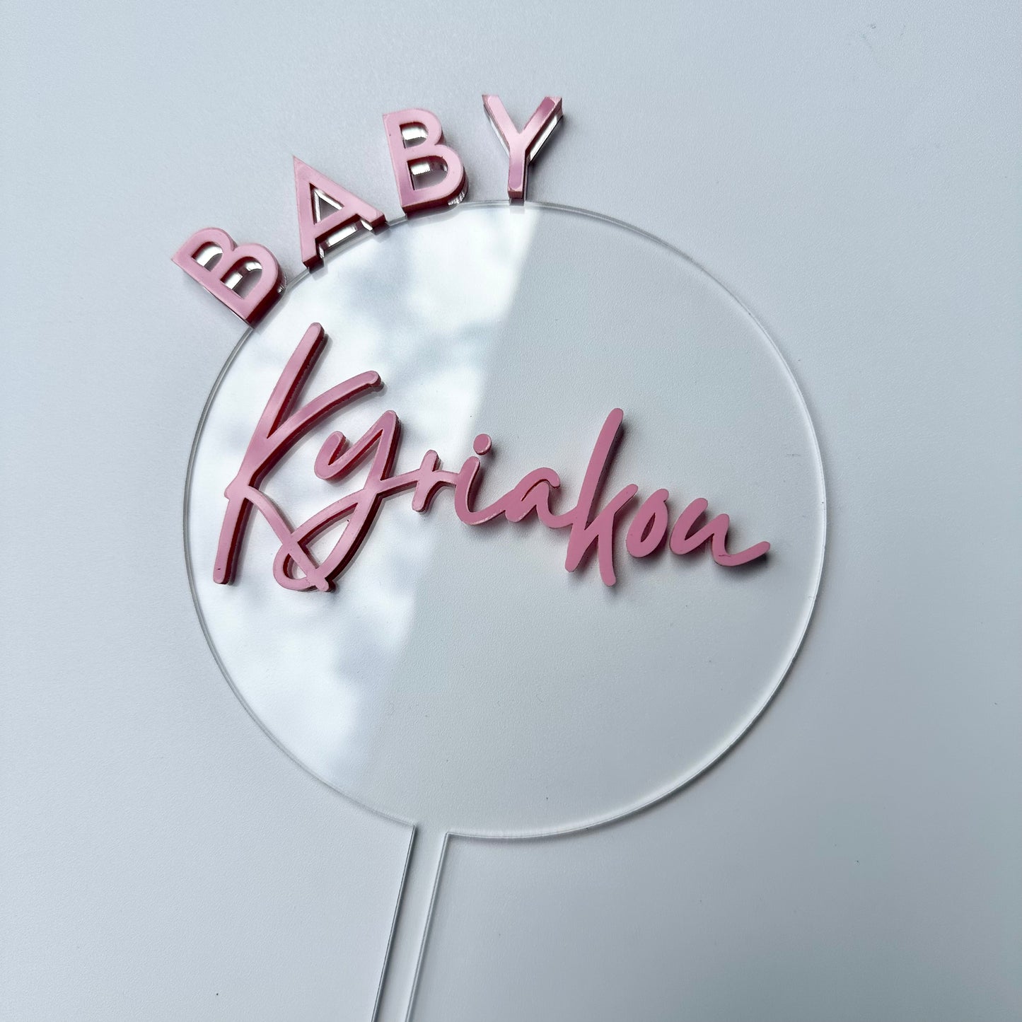 Floating 3D Cake Topper